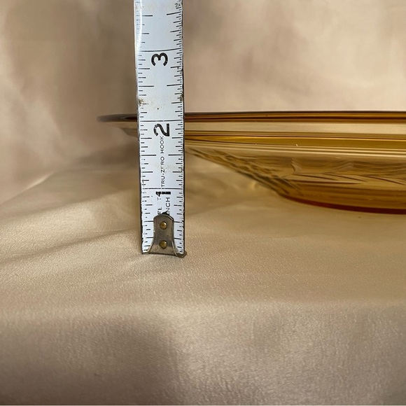 Amber Glass Large Serving Platter Plate - Picture 8 of 9